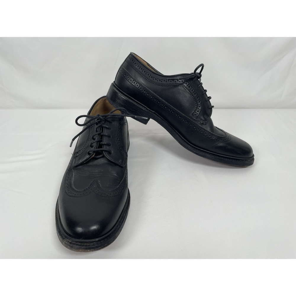 Frye Wingtip Brogue Oxford Shoes Mens Black Leather Shoes Sz 11D Style 84627
